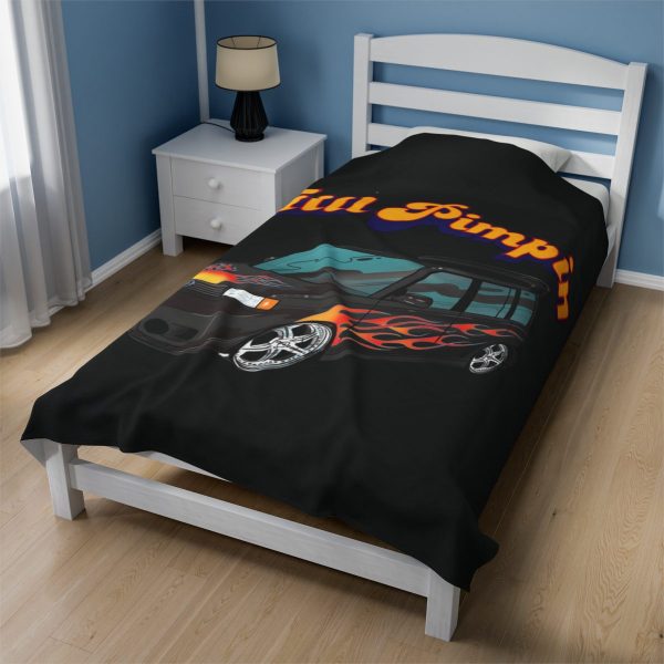 Plush Blanket Black - Image 3